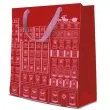 torebka prezentowa swiateczna kamienica czerwona paw 26x33x13 cm
