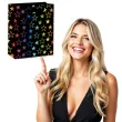 torebka prezentowa teczowe gwiazdki partypal 42 x 32 cm