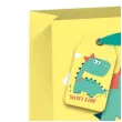 torebka prezentowa wesoly dinozaur zolta partypal 23 x 18 cm