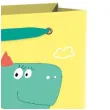 torebka prezentowa wesoly dinozaur zolta partypal 23 x 18 cm