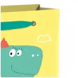 torebka prezentowa wesoly dinozaur zolta partypal 42 x 32 cm