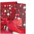 torebka prezentowa xmas bombka domek czerwona partypal 26x32x12 5 cm