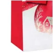 torebka prezentowa xmas bombka domek czerwona partypal 32x42x12 cm