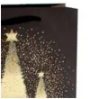 torebka prezentowa xmas choinki czarna partypal 18x23x10 cm