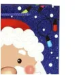torebka prezentowa xmas mikolaj niebieska partypal 32x42x12 cm