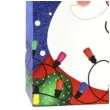 torebka prezentowa xmas mikolaj niebieska partypal 32x42x12 cm
