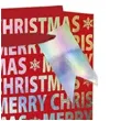 torebka prezentowa xmas napisy czerwona partypal 26x32x12 5 cm