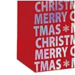 torebka prezentowa xmas napisy czerwona partypal 32x42x12 cm