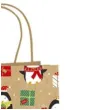 torebka prezentowa xmas pingwiny zlota partypal 32x42x12 cm