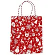 torebka prezentowa xmas renifer czerwona partypal 26x32x12 5 cm