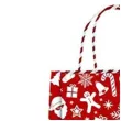 torebka prezentowa xmas renifer czerwona partypal 32x42x12 cm