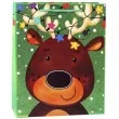 torebka prezentowa xmas renifer zielona partypal 32x42x12 cm