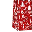 torebka prezentowa xmas sniezki czerwona partypal 18x23x10 cm