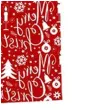 torebka prezentowa xmas sniezki czerwona partypal 18x23x10 cm