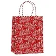 torebka prezentowa xmas zyczenia czerwona partypal 18x23x10 cm