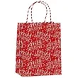 torebka prezentowa xmas zyczenia czerwona partypal 26x32x12 5 cm