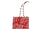 torebka prezentowa xmas zyczenia czerwona partypal 32x42x12 cm