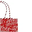 torebka prezentowa xmas zyczenia czerwona partypal 32x42x12 cm