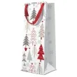 torebka prezentowa zimowa sceneria biala paw 12x37 cm
