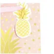 torebka prezentowa zloty ananas rozowa partypal 42 x 32 cm
