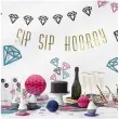 torebki na slodycze love diamond biale partydeco 6 szt
