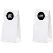 torebki na slodycze love mix biale partydeco 6 szt