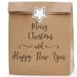 torebki na slodycze merry christmas and happy new year kraft partydeco 3 szt