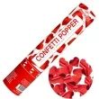tuba konfetti serca metalic czerwone partypal 30 cm