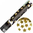 tuba strzelajaca konfetti gwiazdki zloty partydeco 28 cm