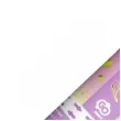 tuba strzelajaca konfetti kolka liliowo bialo zloty godan 15 cm