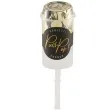 tuba strzelajaca konfetti kolka push pop zloty partydeco 18 cm