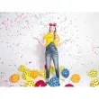 tuba strzelajaca konfetti paski mix partydeco 80 cm