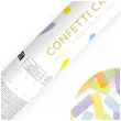 tuba strzelajaca konfetti pastelowe paski mix partydeco 20 cm