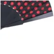 wachlarz kropki czarno czerwony materialowy funnyfashion