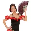 wachlarz lady czerwony materialowy widmann