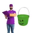 wiaderko na cukierki dynia halloween zielony guirca 30 cm
