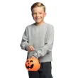 wiaderko na cukierki i slodycze na halloween dynia swiecaca grajaca