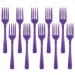 widelce plastikowe amscan fioletowe 16 cm 10 szt