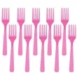 widelce plastikowe amscan rozowe 16 cm 10 szt