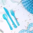 widelce plastikowe classic blekitne partypal 14 cm 20 szt