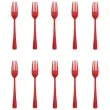 widelce plastikowe classic czerwone partypal 10 szt