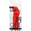 widelce plastikowe classic czerwone partypal 10 szt