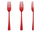 widelce plastikowe classic czerwone partypal 10 szt