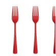 widelce plastikowe classic czerwone partypal 10 szt