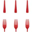 widelce plastikowe classic czerwone partypal 10 szt