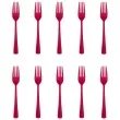 widelce plastikowe classic fuksja partypal 10 szt