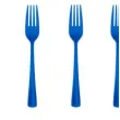 widelce plastikowe classic niebieskie partypal 10 szt