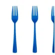 widelce plastikowe classic niebieskie partypal 10 szt