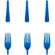 widelce plastikowe classic niebieskie partypal 10 szt