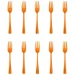 widelce plastikowe classic pomaranczowe partypal 10 szt